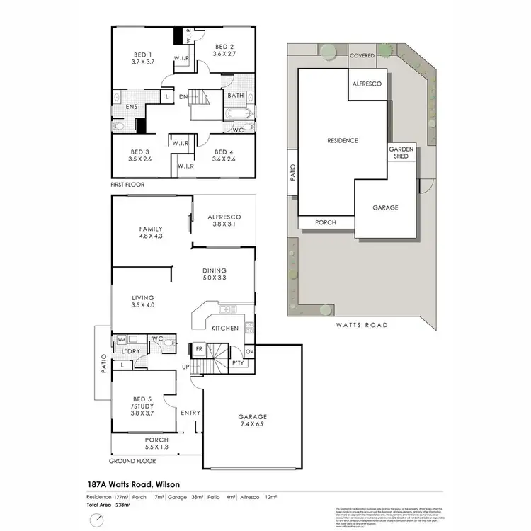 Floorplan of Homely house listing, 187A Watts Road, Wilson WA 6107