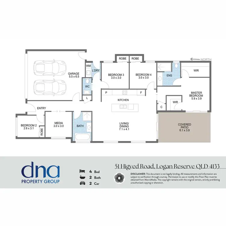 Floorplan of Homely house listing, 51 Higyed Road, Logan Reserve QLD 4133