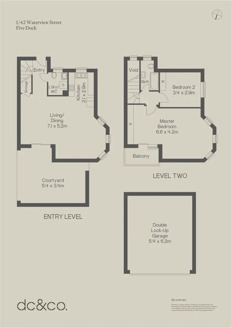 Floorplan of Homely townhouse listing, 1/42 Waterview Street, Five Dock NSW 2046