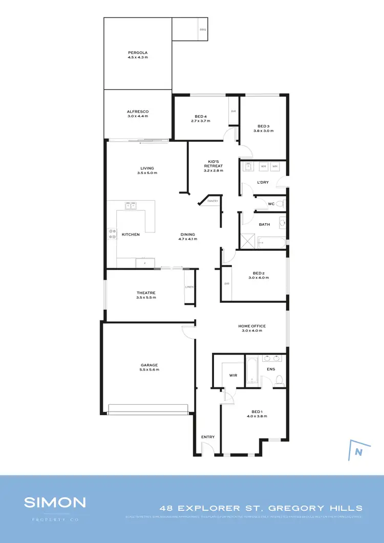 Floorplan of Homely house listing, 48 Explorer Street, Gregory Hills NSW 2557