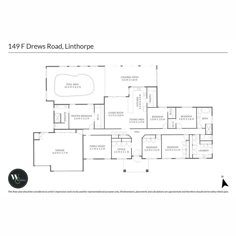 Floorplan of Homely rural property listing, 149 F Drews Road, Linthorpe QLD 4356