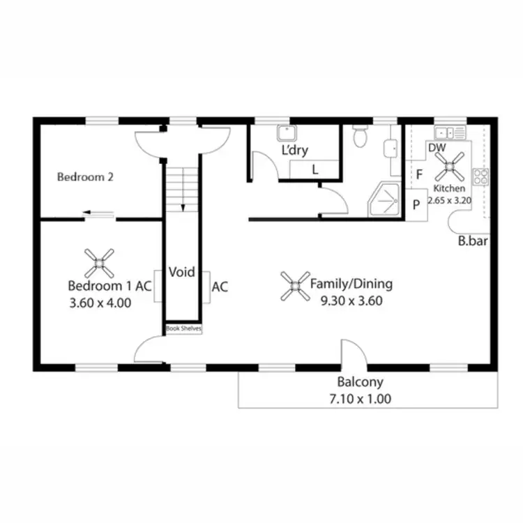 Floorplan of Homely unit listing, 2/2 Nile Street, Port Adelaide SA 5015