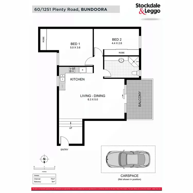 Floorplan of Homely apartment listing, 60/1251 Plenty Road, Bundoora VIC 3083