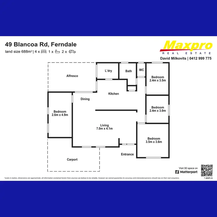 Floorplan of Homely house listing, 49 Blancoa Road, Ferndale WA 6148