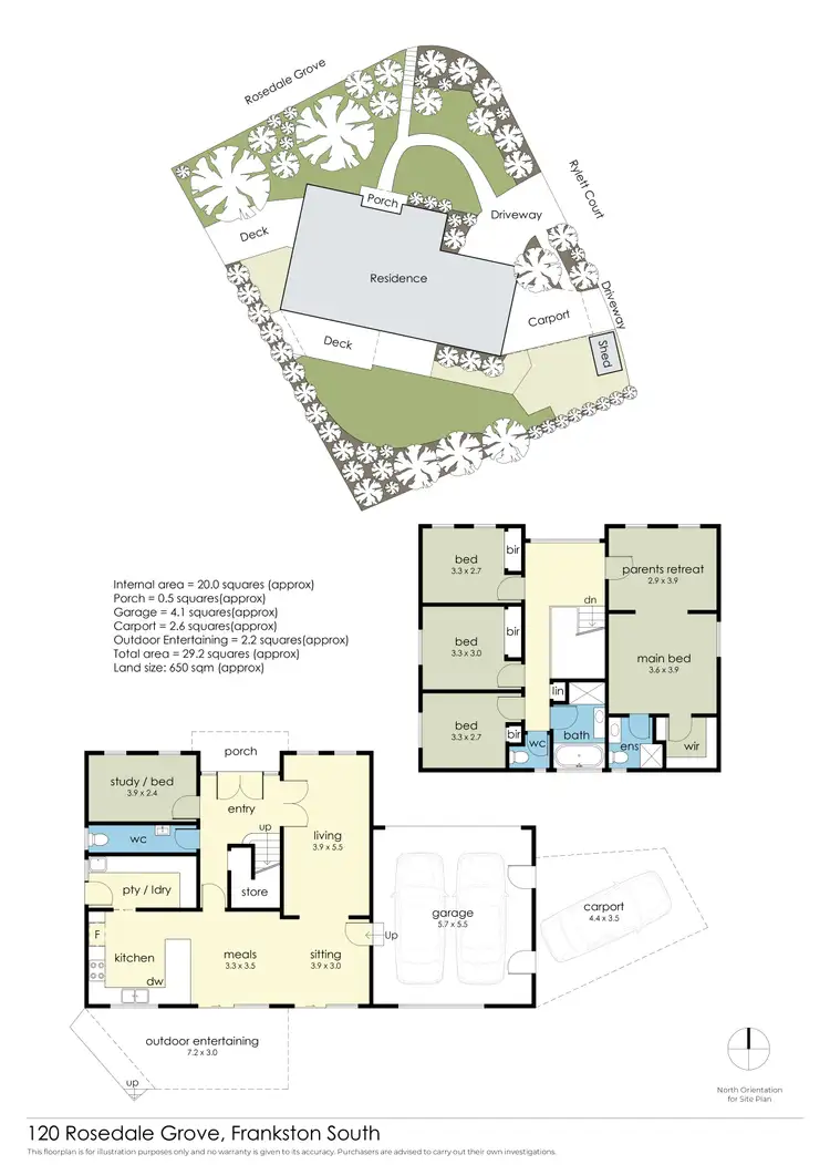 Floorplan of Homely house listing, 120 Rosedale Grove, Frankston South VIC 3199