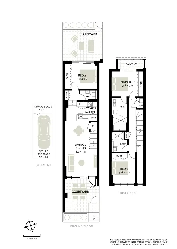 Floorplan of Homely townhouse listing, G03/15 Ralph Street, Alexandria NSW 2015