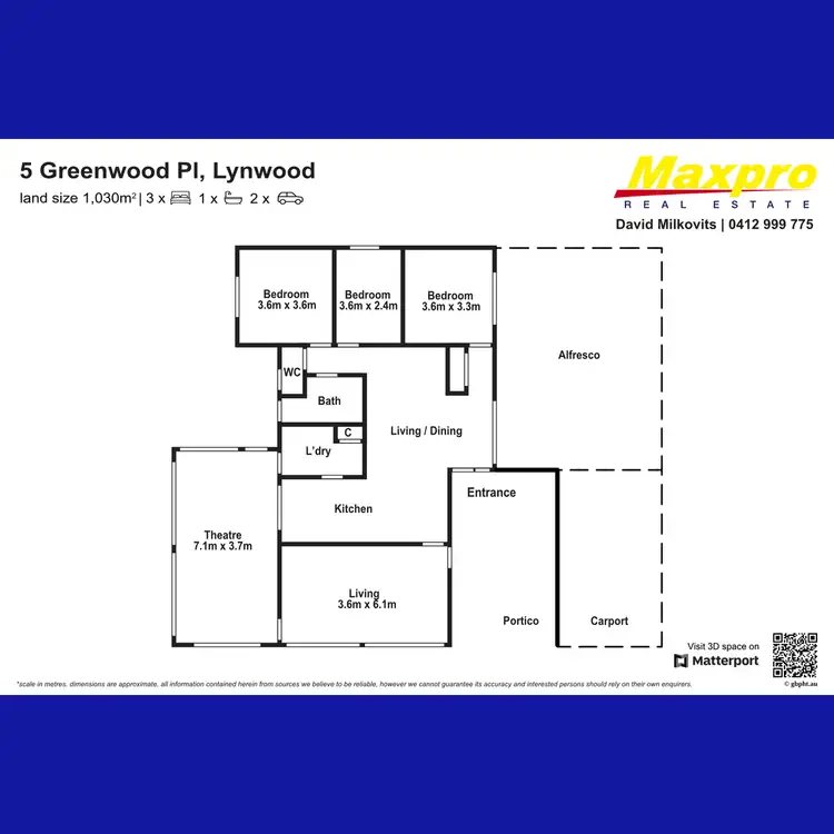 Floorplan of Homely house listing, 5 Greenwood Place, Lynwood WA 6147