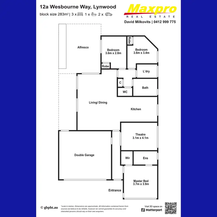 Floorplan of Homely house listing, 12A Westbourne Way, Lynwood WA 6147