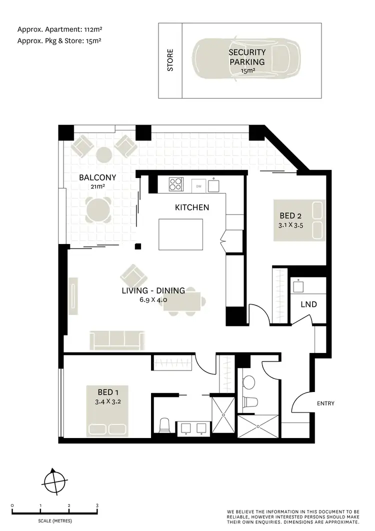 Floorplan of Homely apartment listing, B504/10 Baptist Street, Redfern NSW 2016