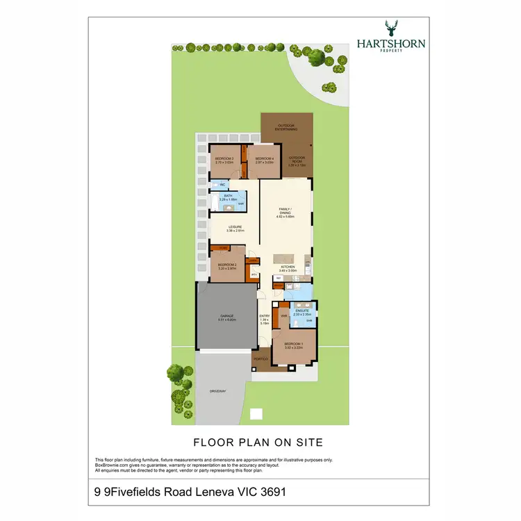 Floorplan of Homely house listing, 9 Fivefields Road, Leneva VIC 3691
