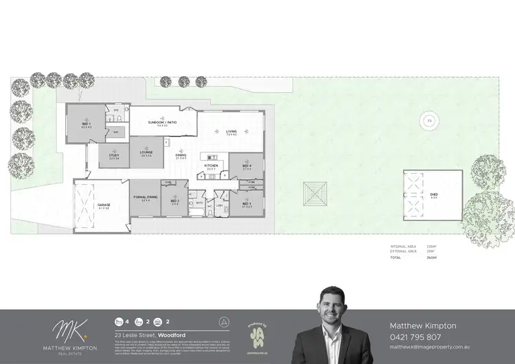 Floorplan of Homely house listing, 23 Leslie Street, Woodford QLD 4514