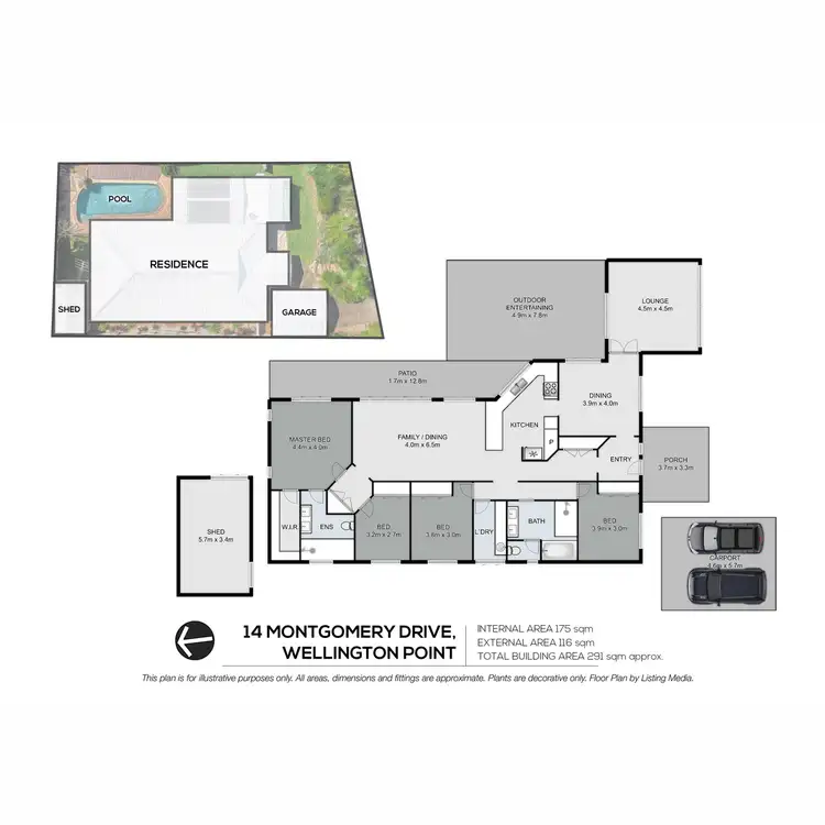 Floorplan of Homely house listing, 14 Montgomery Drive, Wellington Point QLD 4160