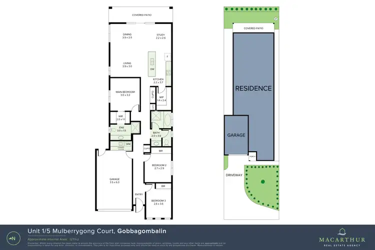 Floorplan of Homely villa listing, 1/5 Mulberrygong Court, Gobbagombalin NSW 2650