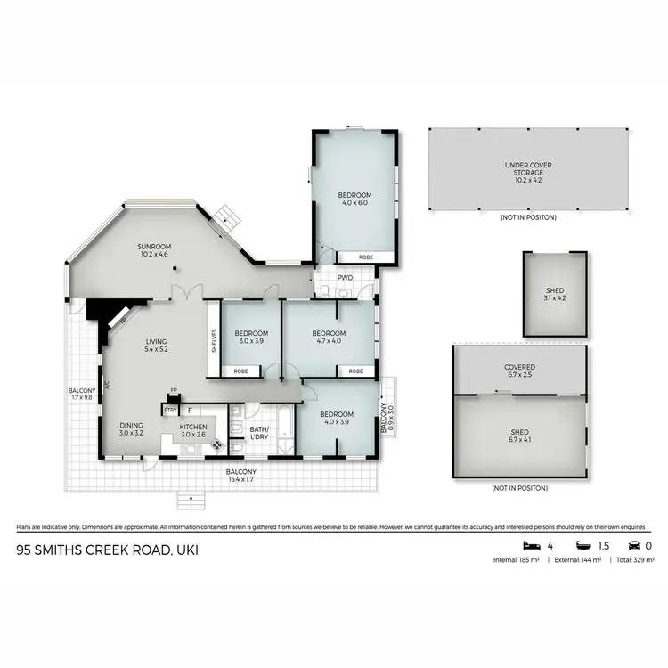 Floorplan of Homely house listing, 95 Smiths Creek Road, Uki NSW 2484