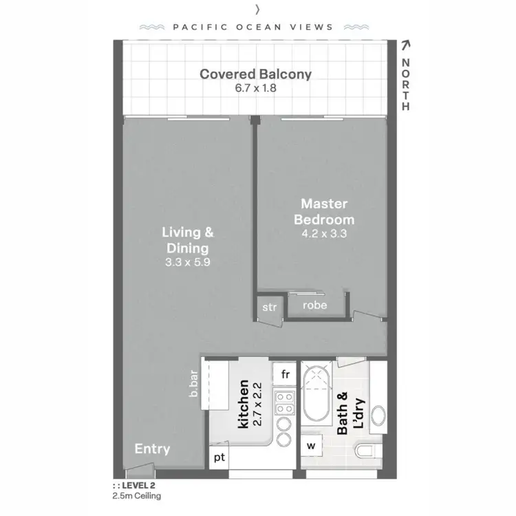 Floorplan of Homely unit listing, 204/40 The Esplanade, Surfers Paradise QLD 4217