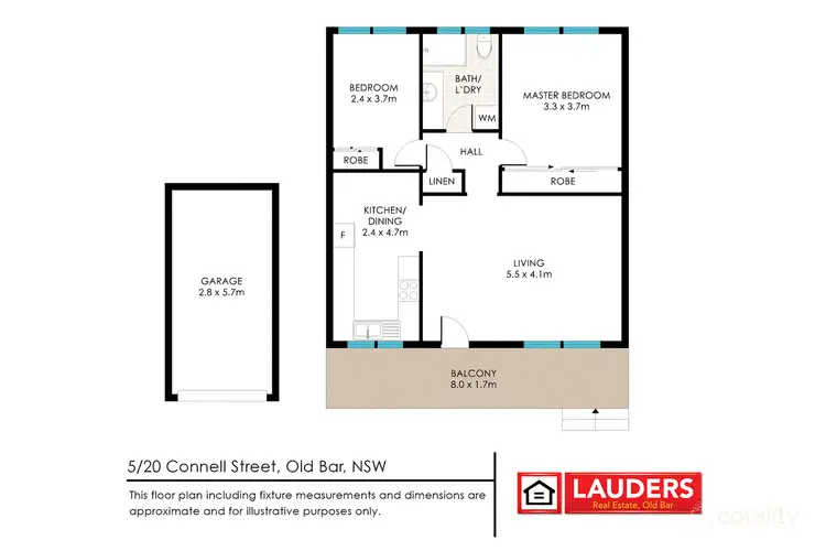 Floorplan of Homely unit listing, 5/20 Connell Street, Old Bar NSW 2430