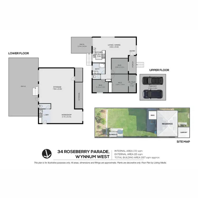 Floorplan of Homely house listing, 34 Roseberry Parade, Wynnum West QLD 4178