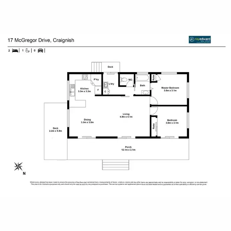 Floorplan of Homely house listing, 17 McGregor Close, Craignish QLD 4655