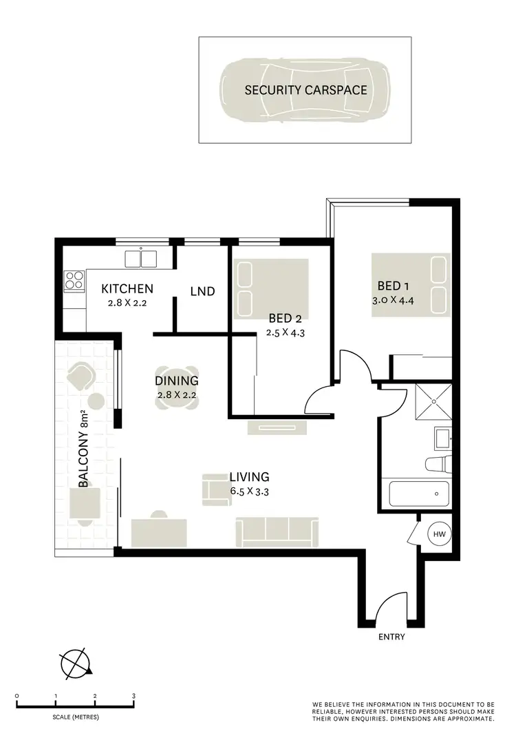 Floorplan of Homely apartment listing, 2D/8 Hampden Street, Paddington NSW 2021