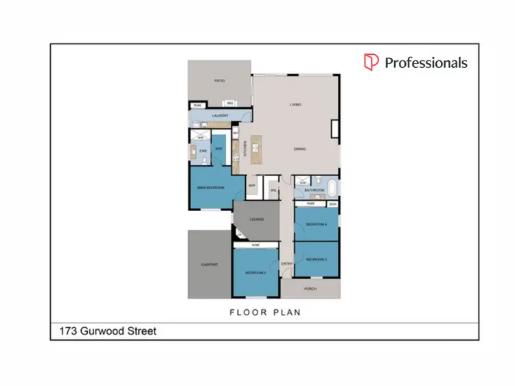 Floorplan of Homely house listing, 173 Gurwood Street, Wagga Wagga NSW 2650