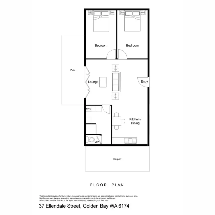 Floorplan of Homely house listing, 37 Ellendale Street, Golden Bay WA 6174