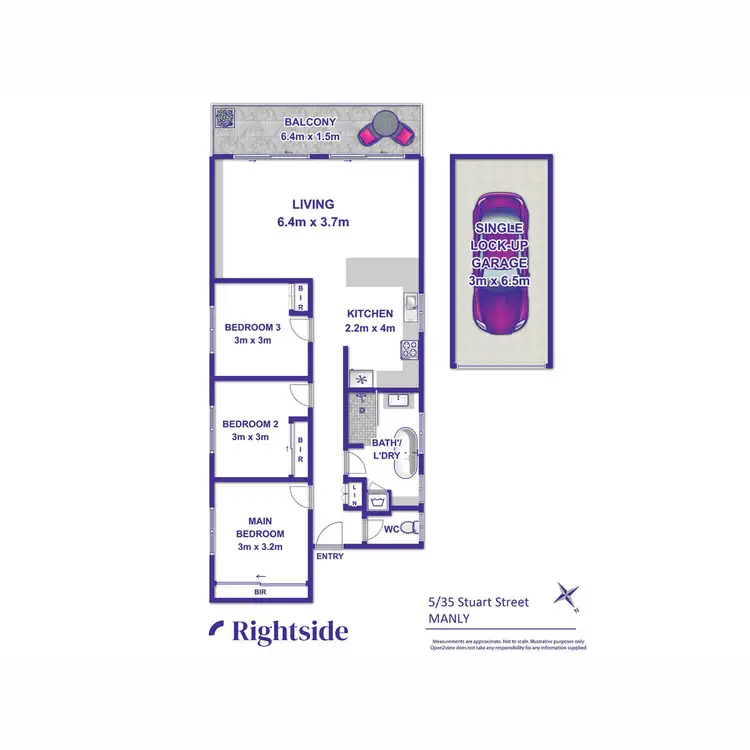 Floorplan of Homely apartment listing, 5/35 Stuart Street, Manly NSW 2095