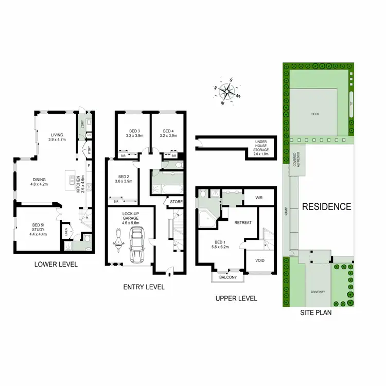 Floorplan of Homely semi-detached listing, 16 Cavan Drive, Eastwood NSW 2122