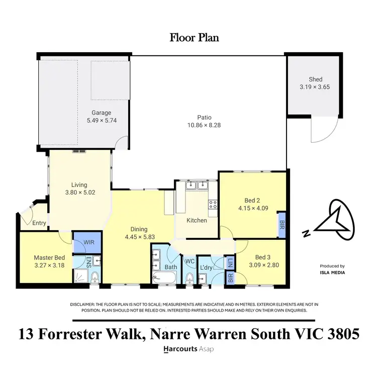 Floorplan of Homely house listing, 13 Forrester Walk, Narre Warren South VIC 3805