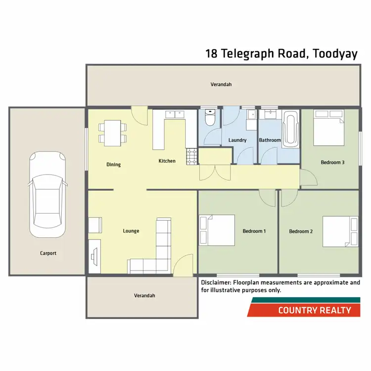 Floorplan of Homely house listing, 18 Telegraph Road, Toodyay WA 6566