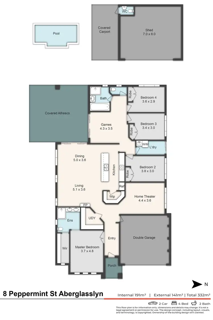 Floorplan of Homely house listing, 8 Peppermint Street, Aberglasslyn NSW 2320