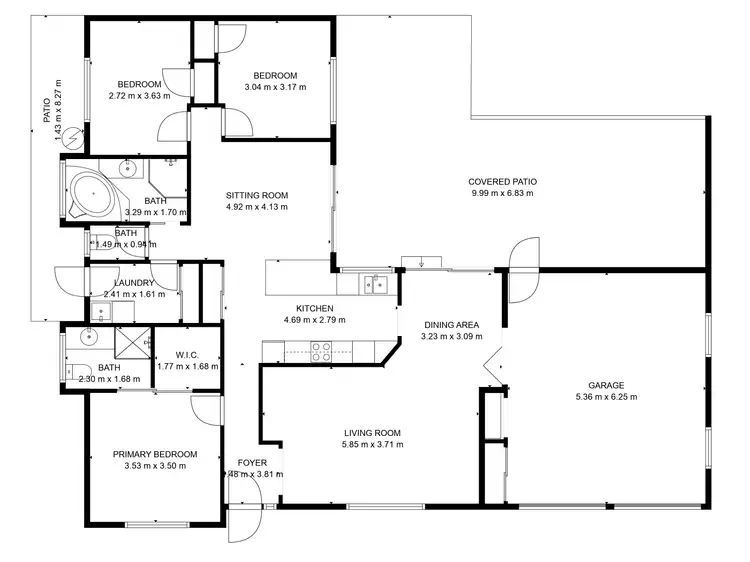 Floorplan of Homely house listing, 18 Seymore Avenue, Kalkie QLD 4670