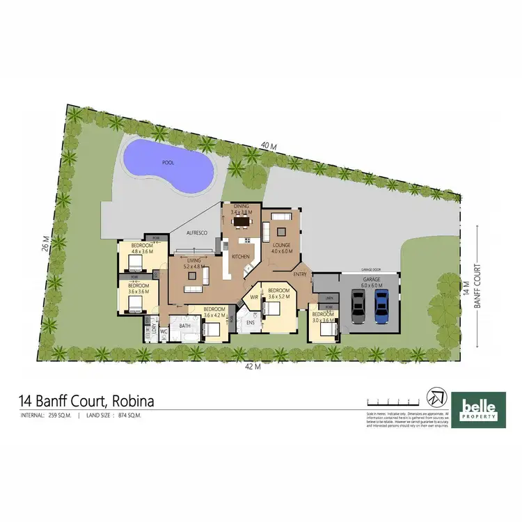 Floorplan of Homely house listing, 14 Banff Court, Robina QLD 4226