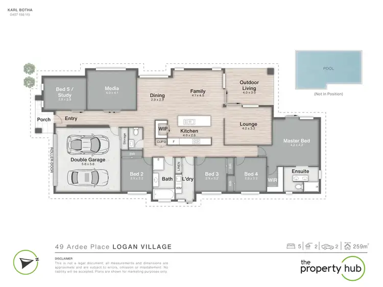 Floorplan of Homely house listing, 49 Ardee Place, Logan Village QLD 4207
