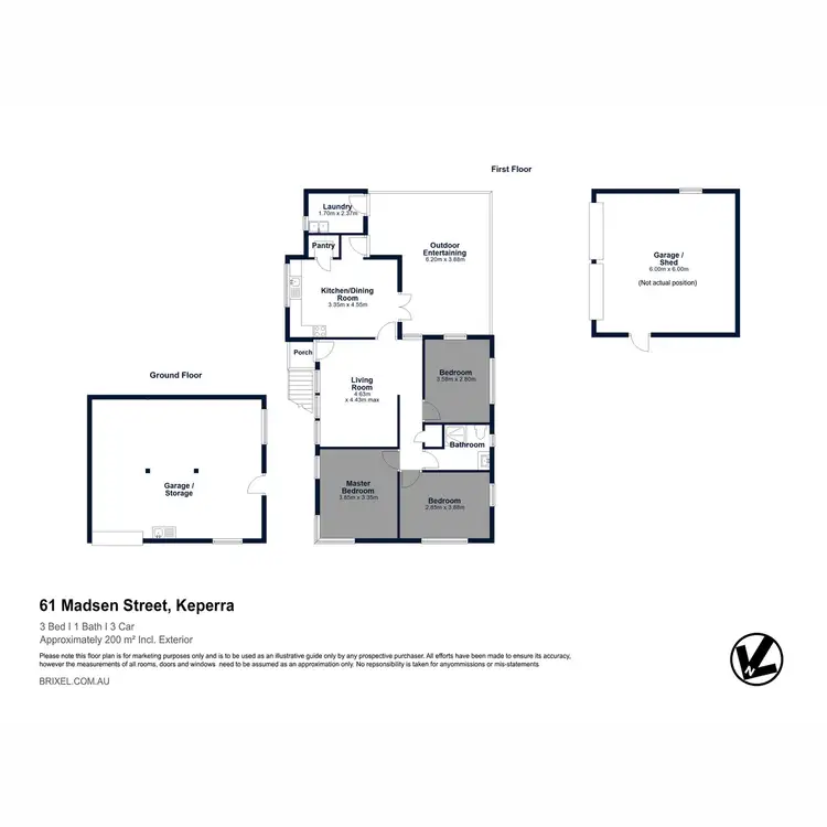 Floorplan of Homely house listing, 61 Madsen Street, Keperra QLD 4054