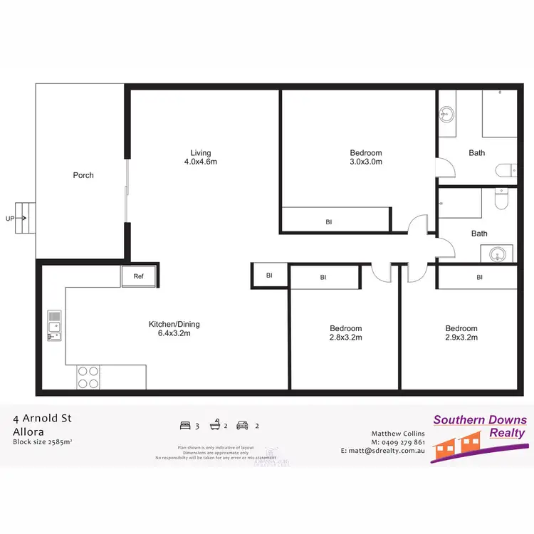 Floorplan of Homely house listing, 4 Arnold Street, Allora QLD 4362