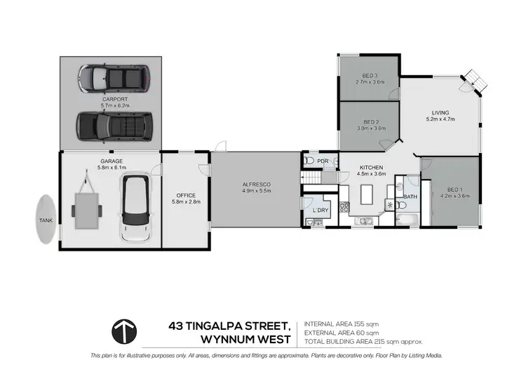 Floorplan of Homely house listing, 43 Tingalpa Street, Wynnum West QLD 4178