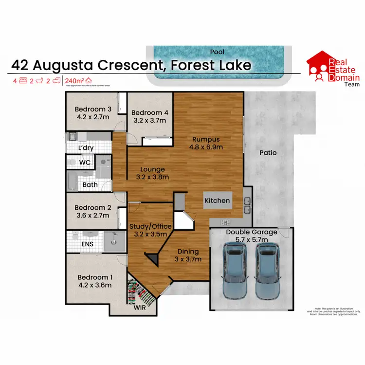 Floorplan of Homely house listing, 42 Augusta Crescent, Forest Lake QLD 4078