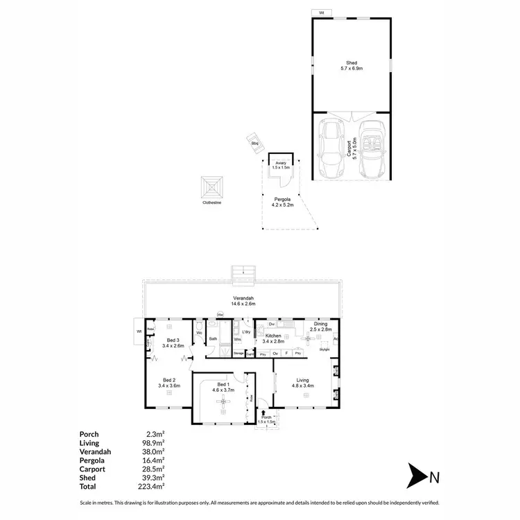 Floorplan of Homely house listing, 2 Lang Street, Highbury SA 5089