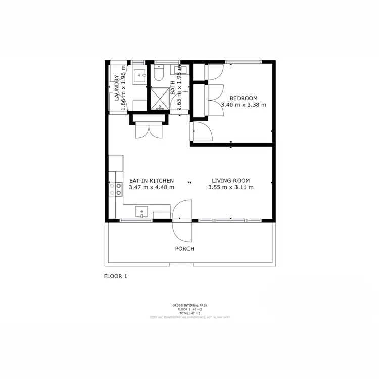 Floorplan of Homely unit listing, 2/121 Clinton Street, Orange NSW 2800