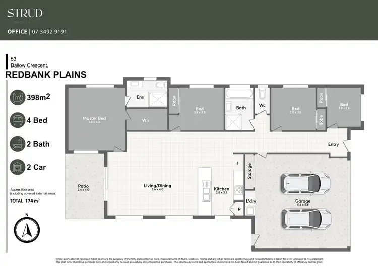 Floorplan of Homely house listing, 53 Ballow Crescent, Redbank Plains QLD 4301