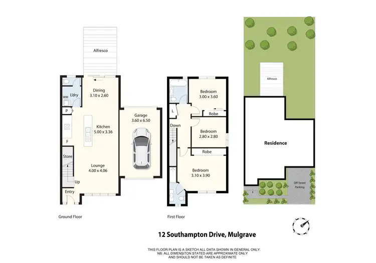Floorplan of Homely house listing, 12 Southampton Drive, Mulgrave VIC 3170