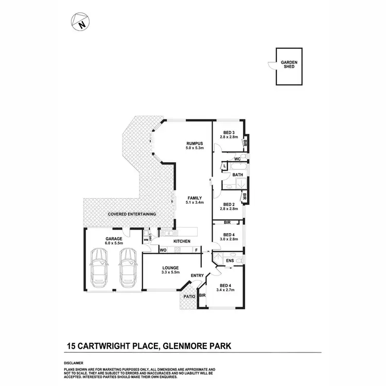 Floorplan of Homely house listing, 15 Cartwright Place, Glenmore Park NSW 2745