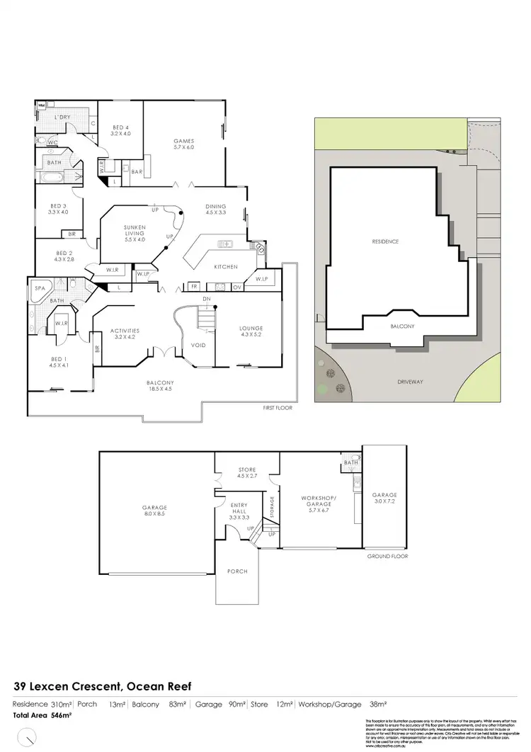 Floorplan of Homely house listing, 39 Lexcen Crescent, Ocean Reef WA 6027