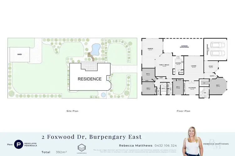 Floorplan of Homely house listing, 2 Foxwood Drive, Burpengary East QLD 4505