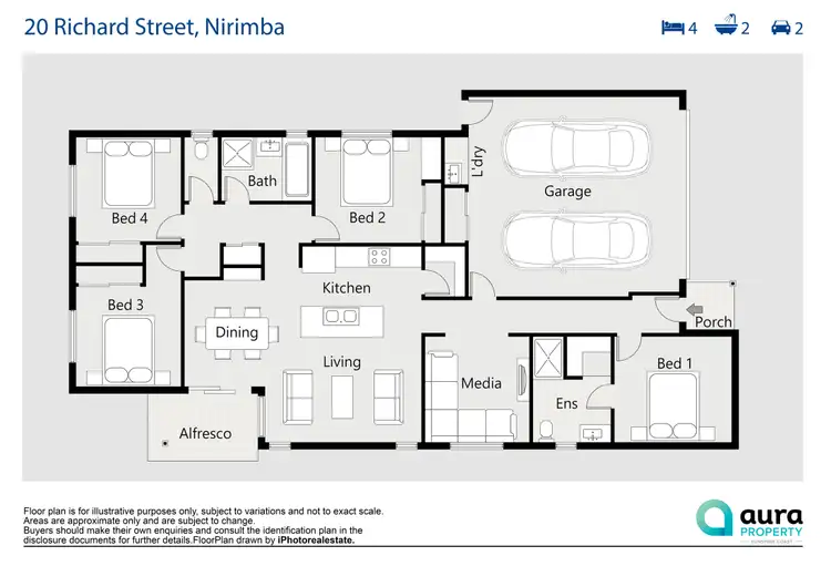 Floorplan of Homely house listing, 20 Richard Street, Nirimba QLD 4551