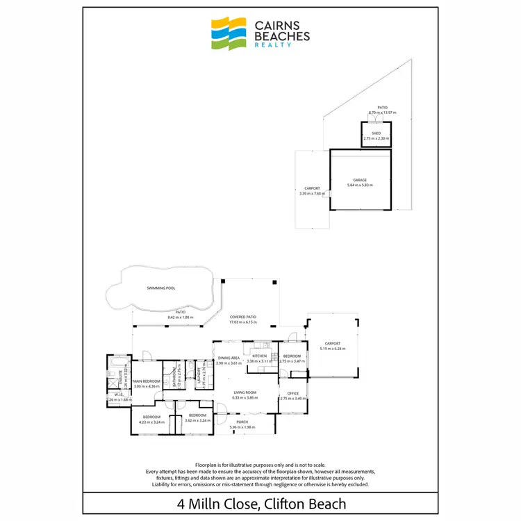 Floorplan of Homely house listing, 4 Milln Close, Clifton Beach QLD 4879