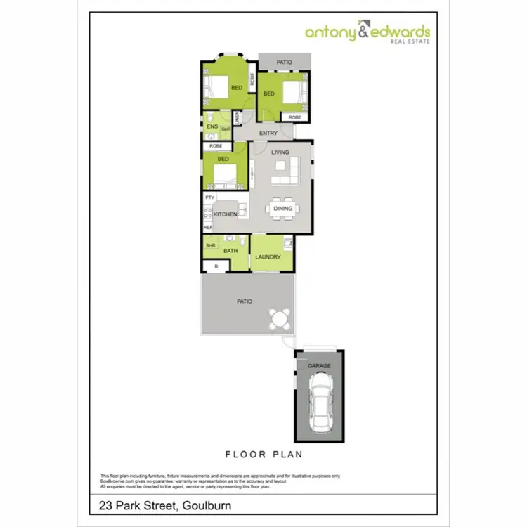 Floorplan of Homely house listing, 23 Park Street, Goulburn NSW 2580