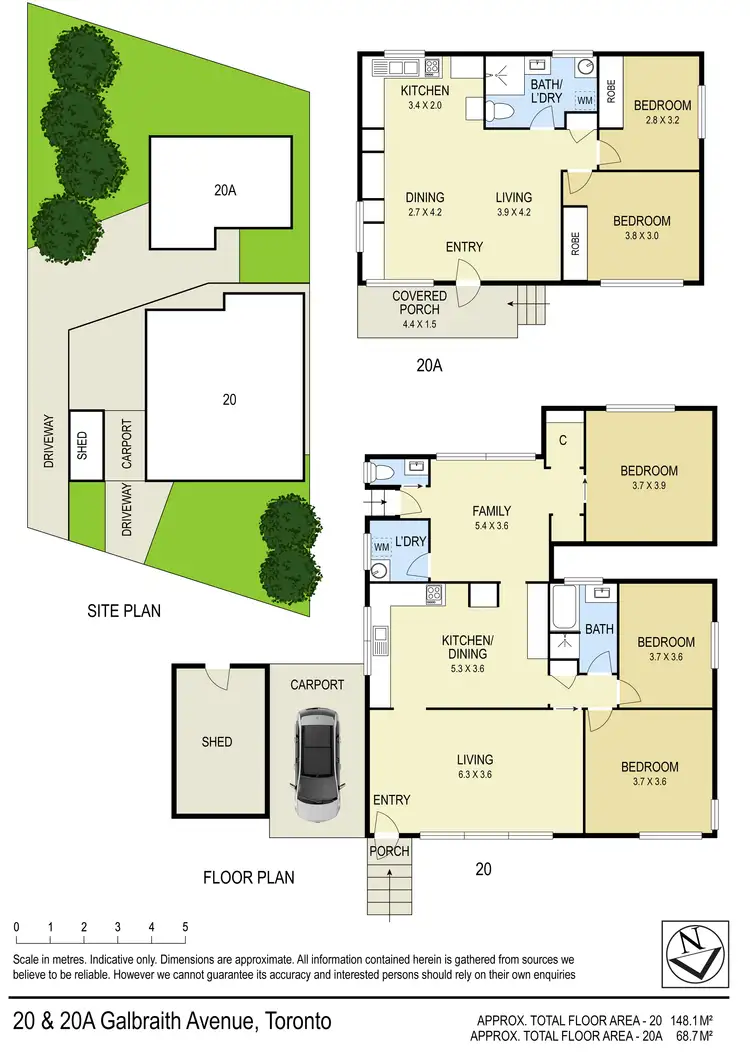 Floorplan of Homely house listing, 20 and 20A Galbraith Avenue, Toronto NSW 2283