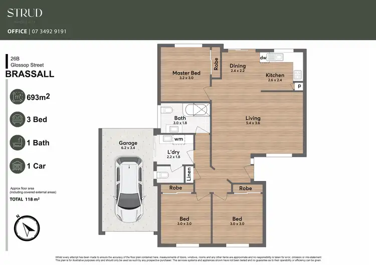 Floorplan of Homely house listing, 26B Glossop Street, Brassall QLD 4305