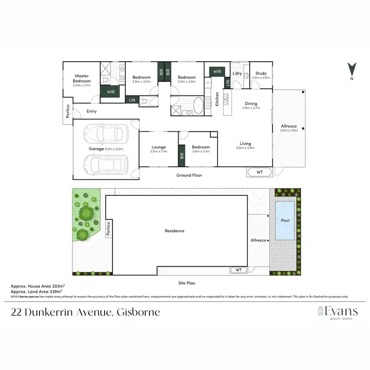Floorplan of Homely house listing, 22 Dunkerrin Avenue, Gisborne VIC 3437